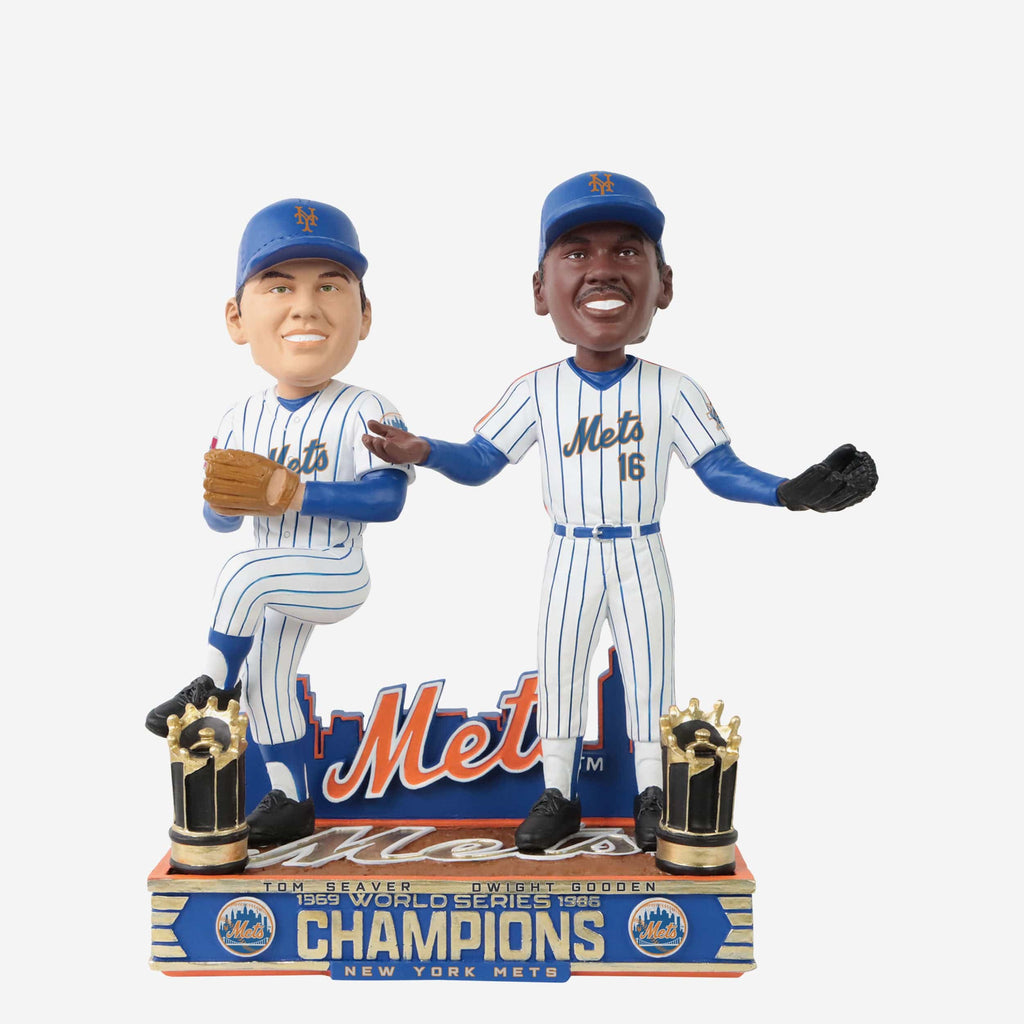 Tom Seaver & Dwight Gooden New York Mets 1969 & 1986 World Series Champions Dual Bobblehead FOCO - FOCO.com