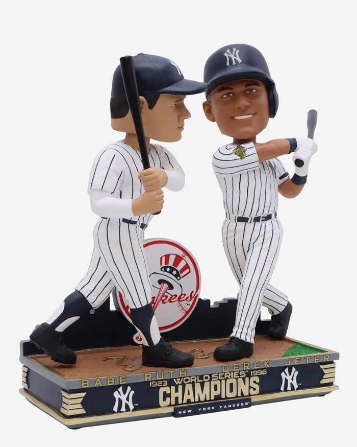 Babe Ruth & Derek Jeter New York Yankees 1923 & 1996 World Series Champions Dual Bobblehead FOCO - FOCO.com