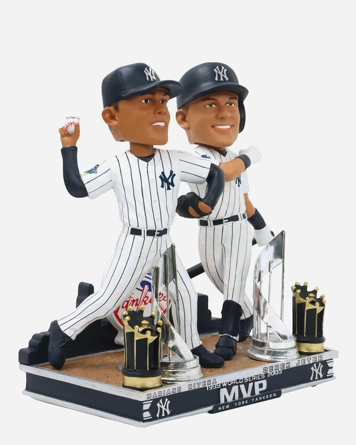Derek Jeter & Mariano Rivera New York Yankees Back-To-Back World Series MVP Dual Bobblehead FOCO - FOCO.com