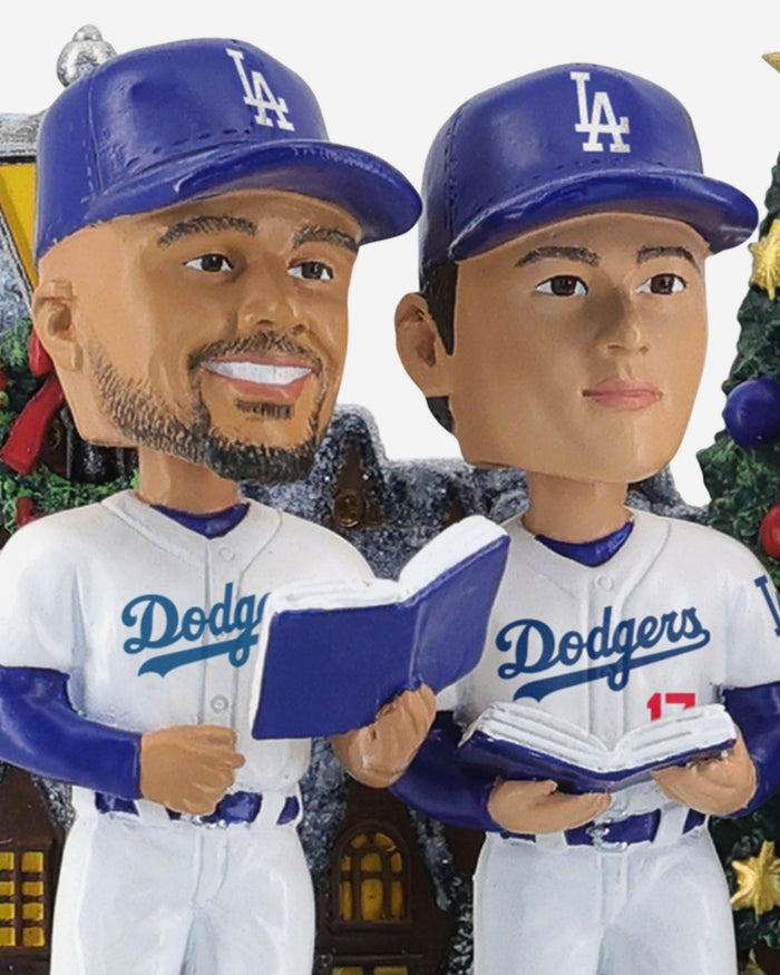 Los Angeles Dodgers Christmas Carol Sound Chip Mini Bobblehead Scene FOCO - FOCO.com