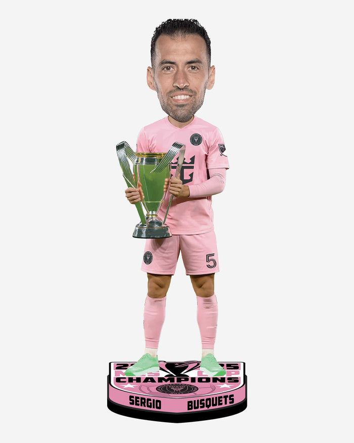 Sergio Busquets Inter Miami CF 2025 MLS Champions Bobblehead FOCO - FOCO.com