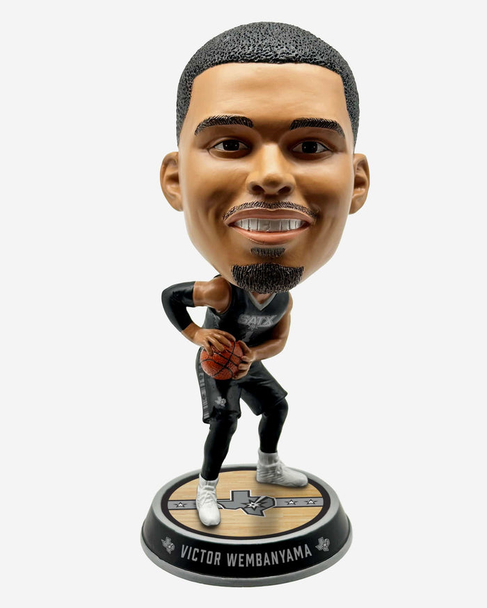 Victor Wembanyama San Antonio Spurs 2023 Court Stripe Statement Edition Jersey Bighead Bobblehead FOCO - FOCO.com