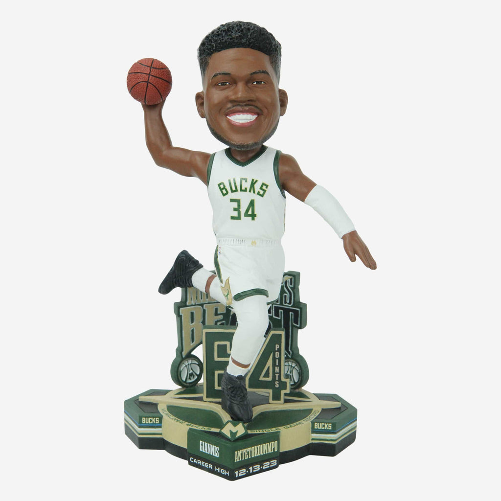 Giannis Antetokounmpo Milwaukee Bucks 64 Point Game Bobblehead FOCO - FOCO.com