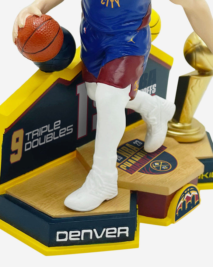 Nikola Jokic Denver Nuggets 2023 NBA Champions Playoff Triple-Double Record Bobblehead FOCO - FOCO.com