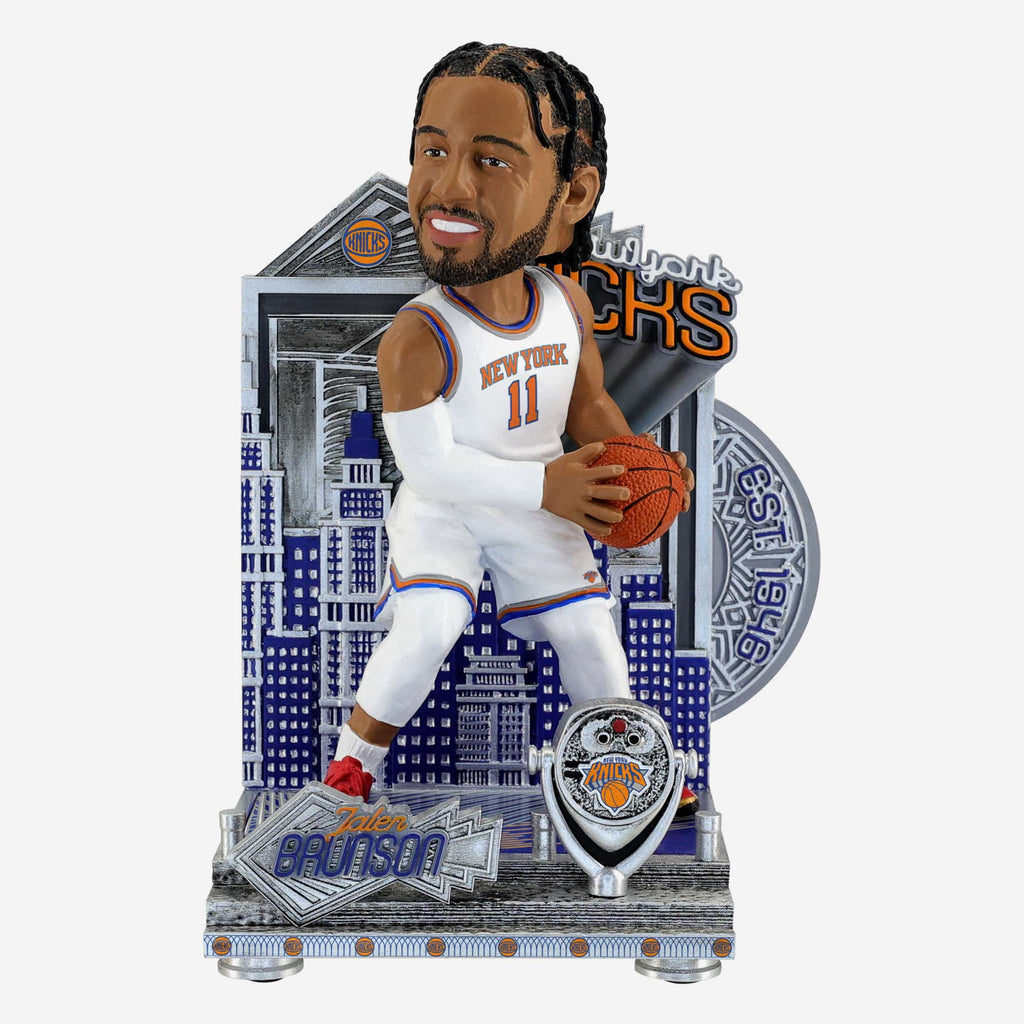 Jalen Brunson New York Knicks Big Apple Bobblehead FOCO - FOCO.com