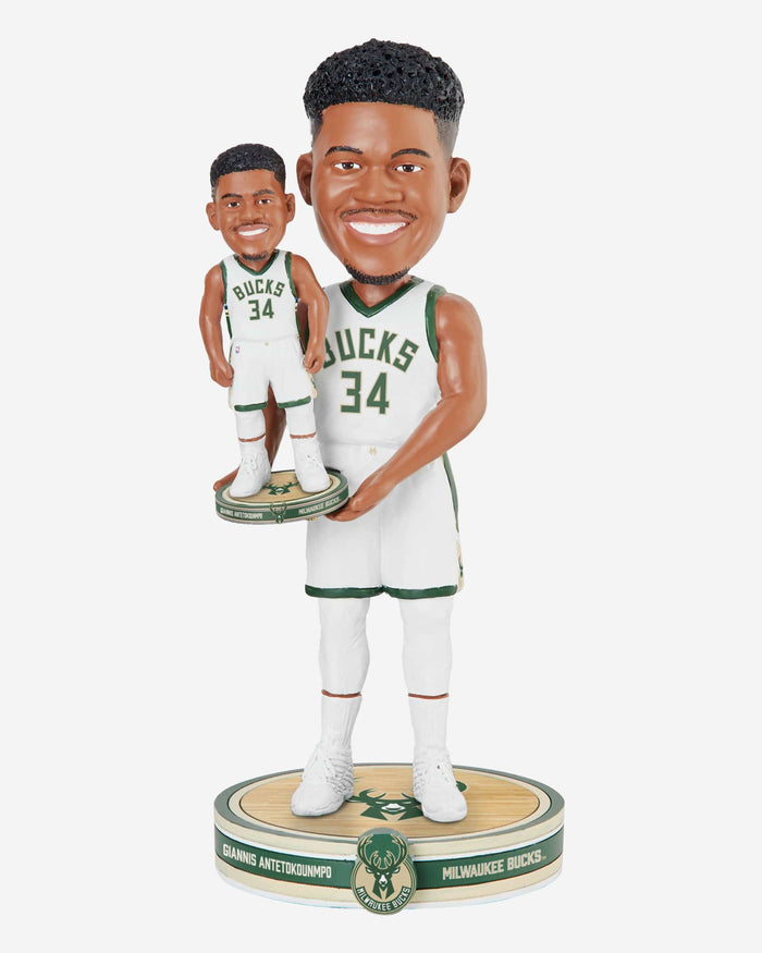 Giannis Antetokounmpo Milwaukee Bucks Bobble Dubblz Bobblehead FOCO - FOCO.com