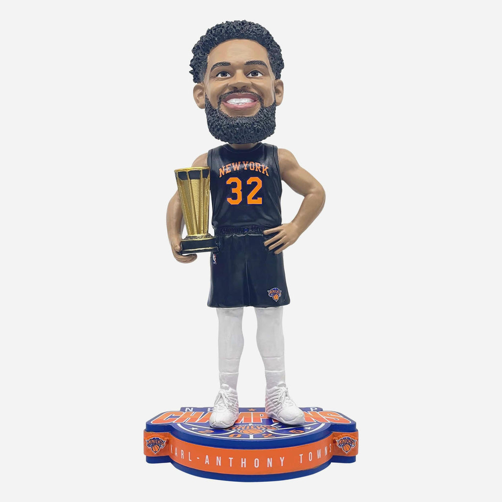 Karl-Anthony Towns New York Knicks NBA Cup Champions Bobblehead FOCO - FOCO.com