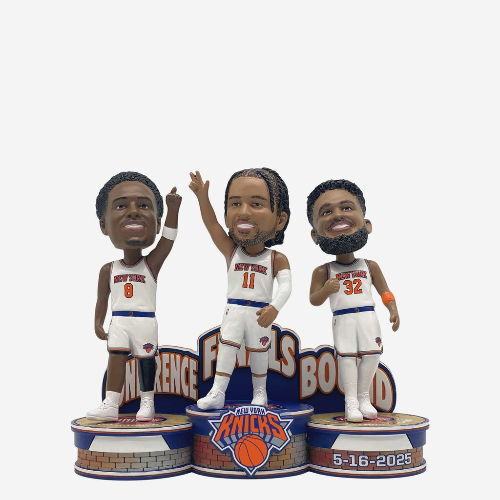 New York Knicks Eastern Conference Bound Triple Bobblehead FOCO - FOCO.com