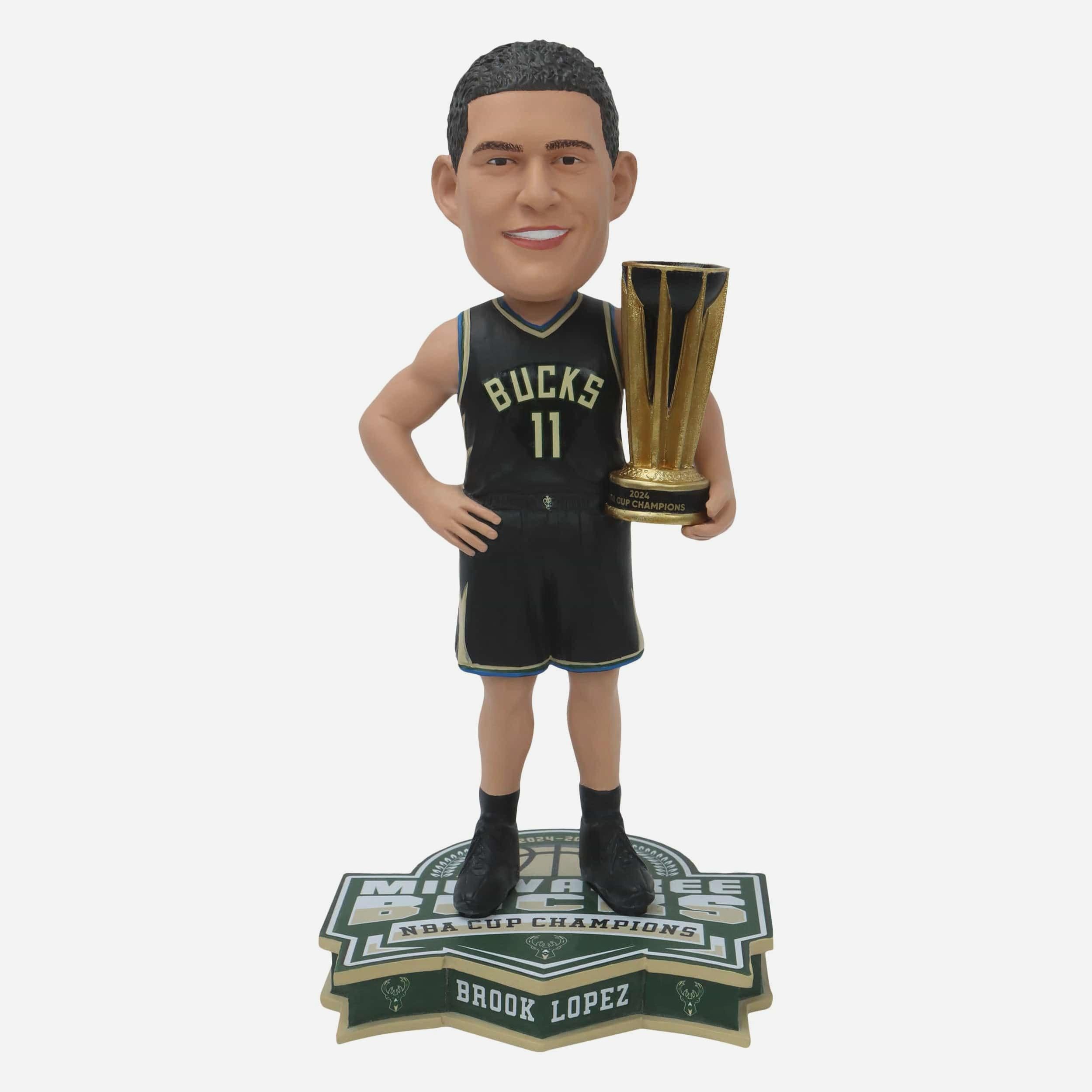 Brook Lopez Milwaukee Bucks 2024 NBA Cup Champions Bobblehead FOCO