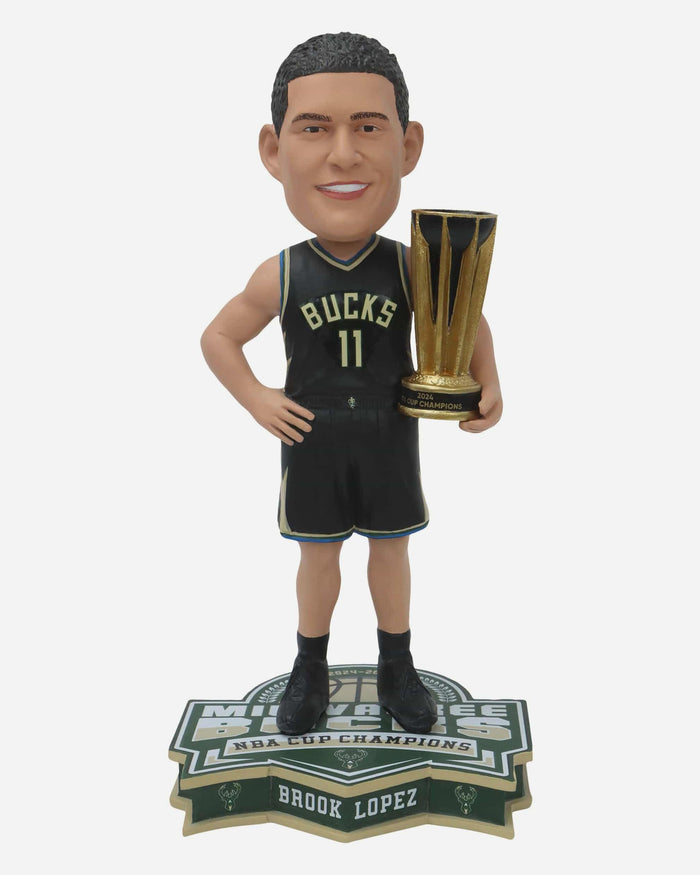 Brook Lopez Milwaukee Bucks 2024 NBA Cup Champions Bobblehead FOCO - FOCO.com