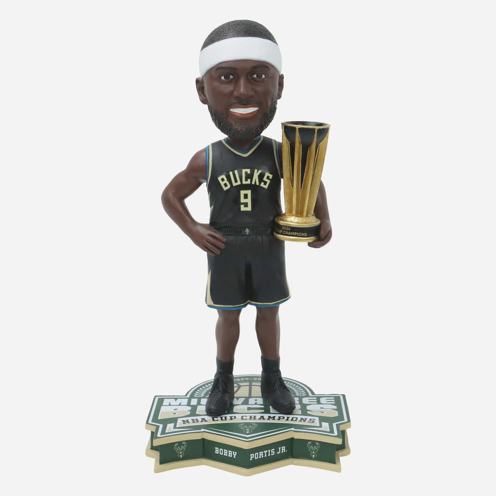 Bobby Portis Jr Milwaukee Bucks 2024 NBA Cup Champions Bobblehead FOCO - FOCO.com