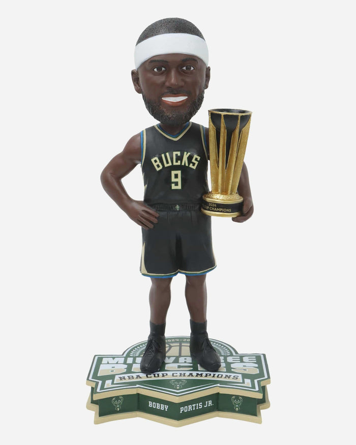Bobby Portis Jr Milwaukee Bucks 2024 NBA Cup Champions Bobblehead FOCO - FOCO.com