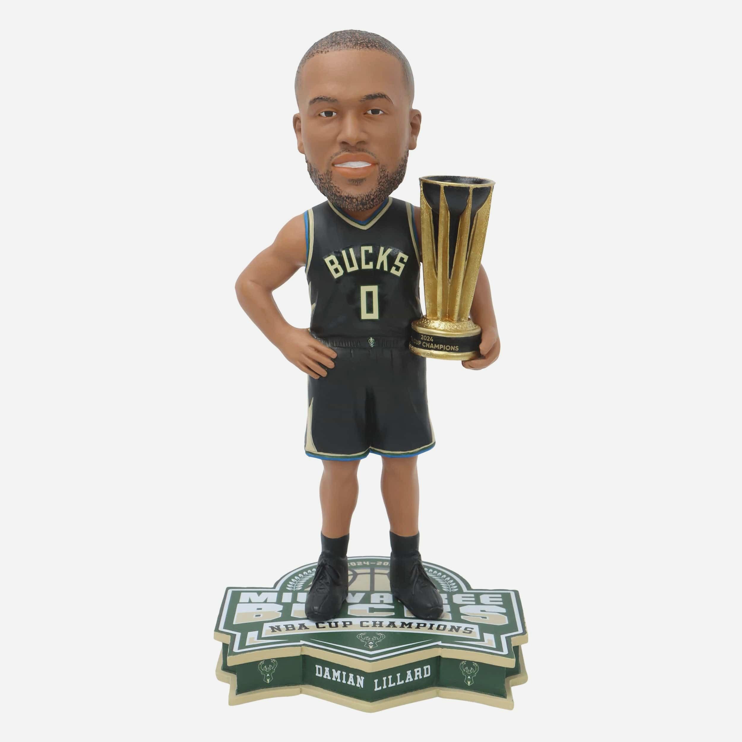 Damian Lillard Milwaukee Bucks 2024 NBA Cup Champions Bobblehead FOCO
