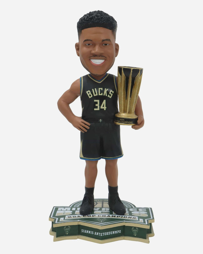 Giannis Antetokounmpo Milwaukee Bucks 2024 NBA Cup Champions Bobblehead FOCO - FOCO.com