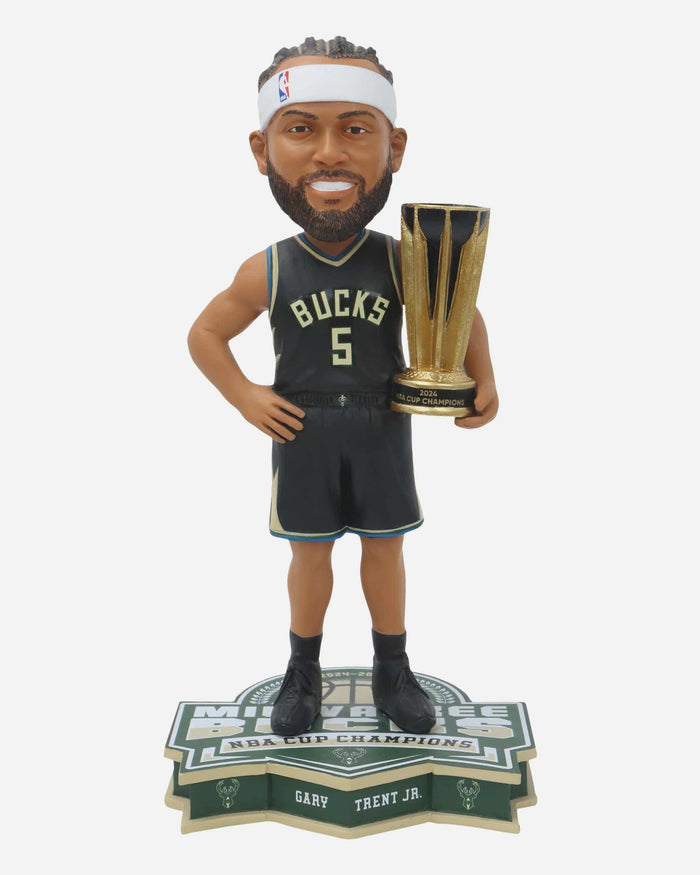 Gary Trent Jr Milwaukee Bucks 2024 NBA Cup Champions Bobblehead FOCO - FOCO.com