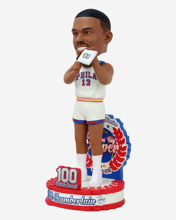 Wilt Chamberlain Philadelphia Warriors 100 Point Game Bobblehead FOCO - FOCO.com