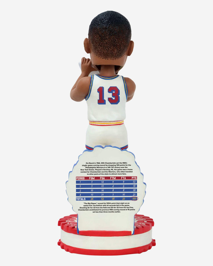 Wilt Chamberlain Philadelphia Warriors 100 Point Game Bobblehead FOCO - FOCO.com