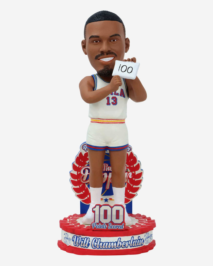 Wilt Chamberlain Philadelphia Warriors 100 Point Game Bobblehead FOCO - FOCO.com