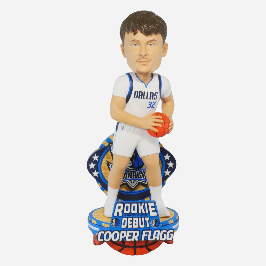 Cooper Flagg Dallas Mavericks NBA Debut Bobblehead FOCO - FOCO.com