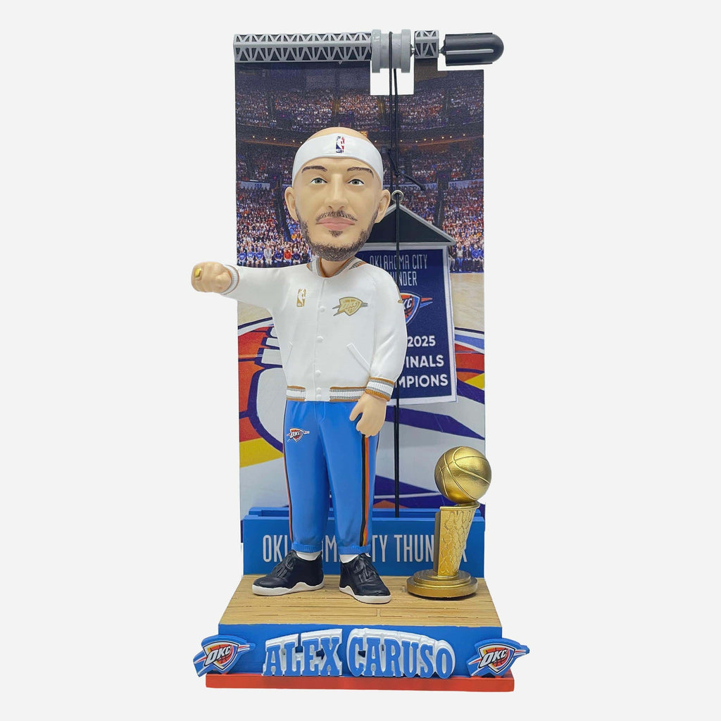 Alex Caruso Oklahoma City Thunder Raising the Banner Bobblehead FOCO - FOCO.com