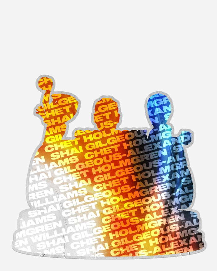 Oklahoma City Thunder 2025 Western Conference Champions Mini Bobblehead Scene FOCO - FOCO.com