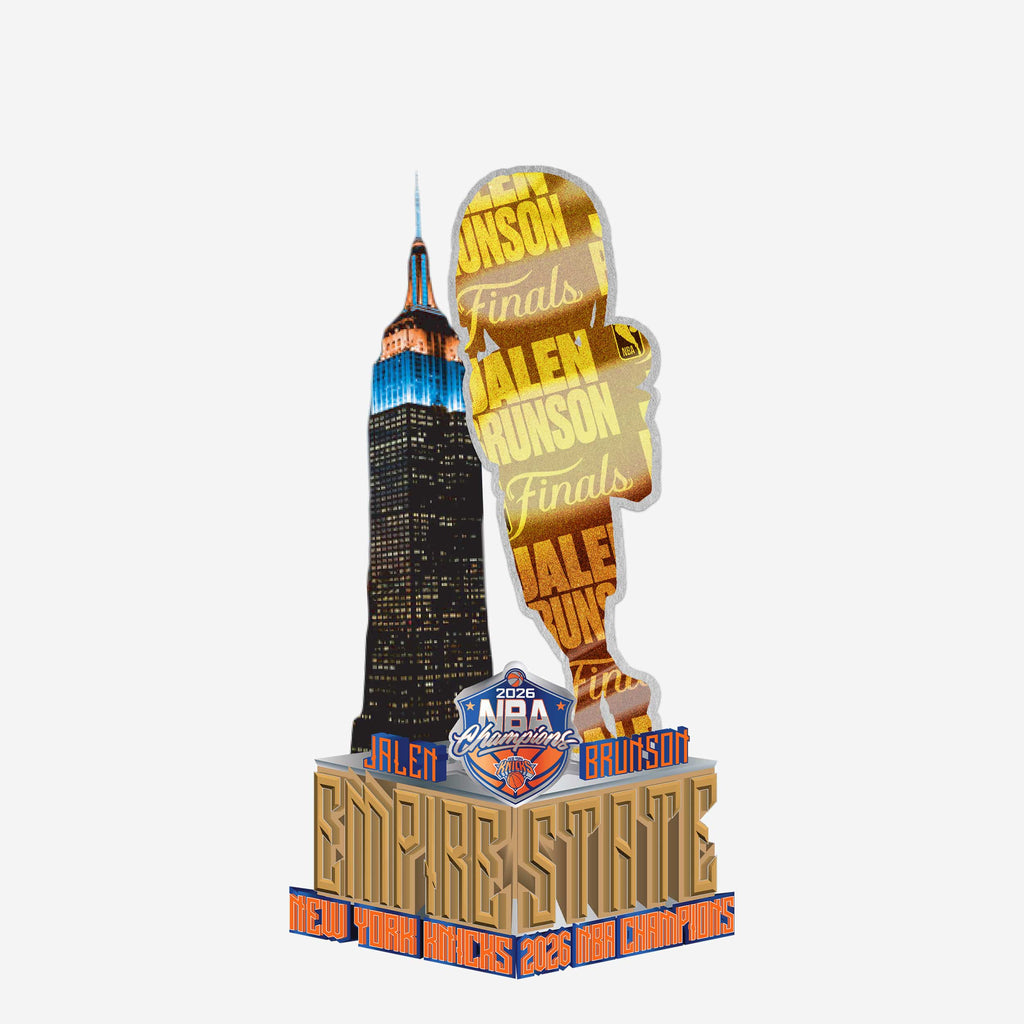 Jalen Brunson New York Knicks 2026 NBA Champions Empire State Building Light Up Bobblehead FOCO - FOCO.com