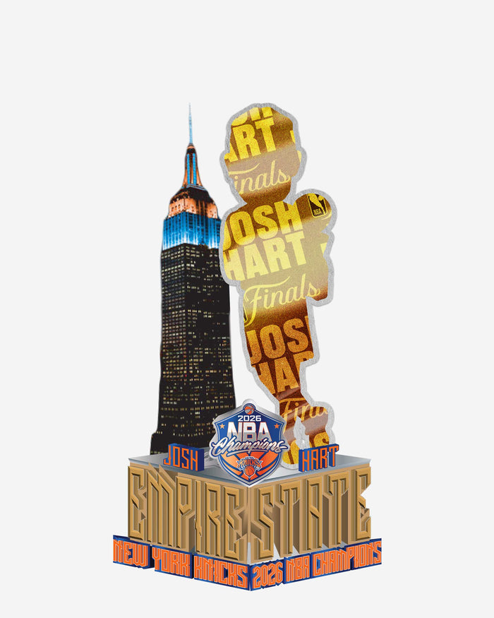 Josh Hart New York Knicks 2026 NBA Champions Empire State Building Light Up Bobblehead FOCO - FOCO.com