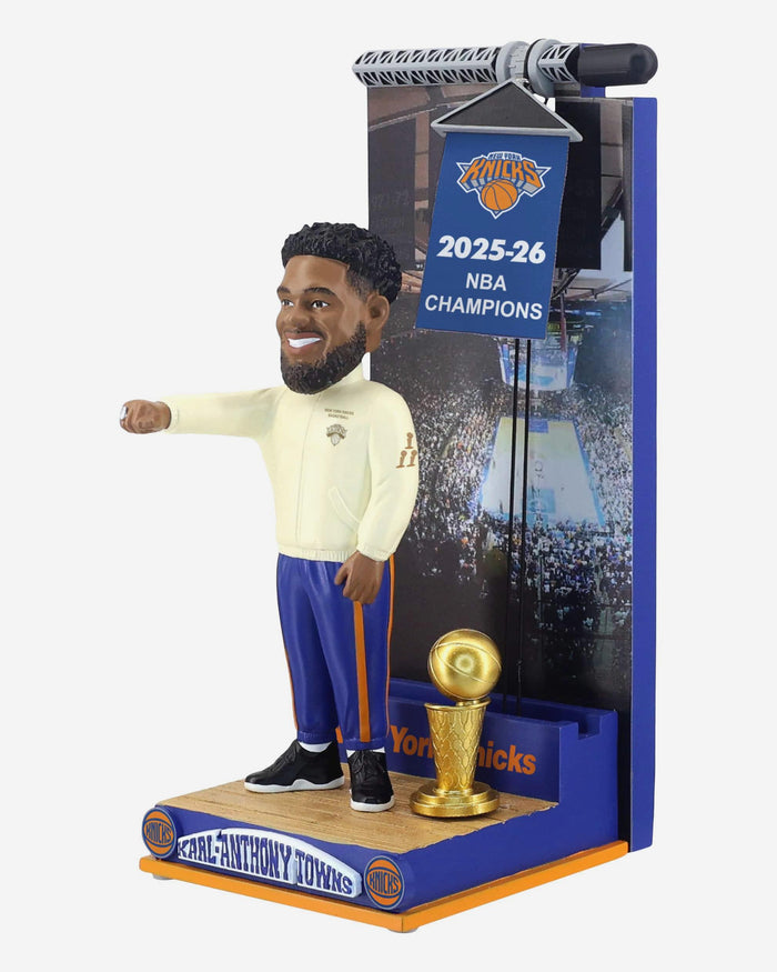 Karl-Anthony Towns New York Knicks Raising the Banner Bobblehead FOCO - FOCO.com
