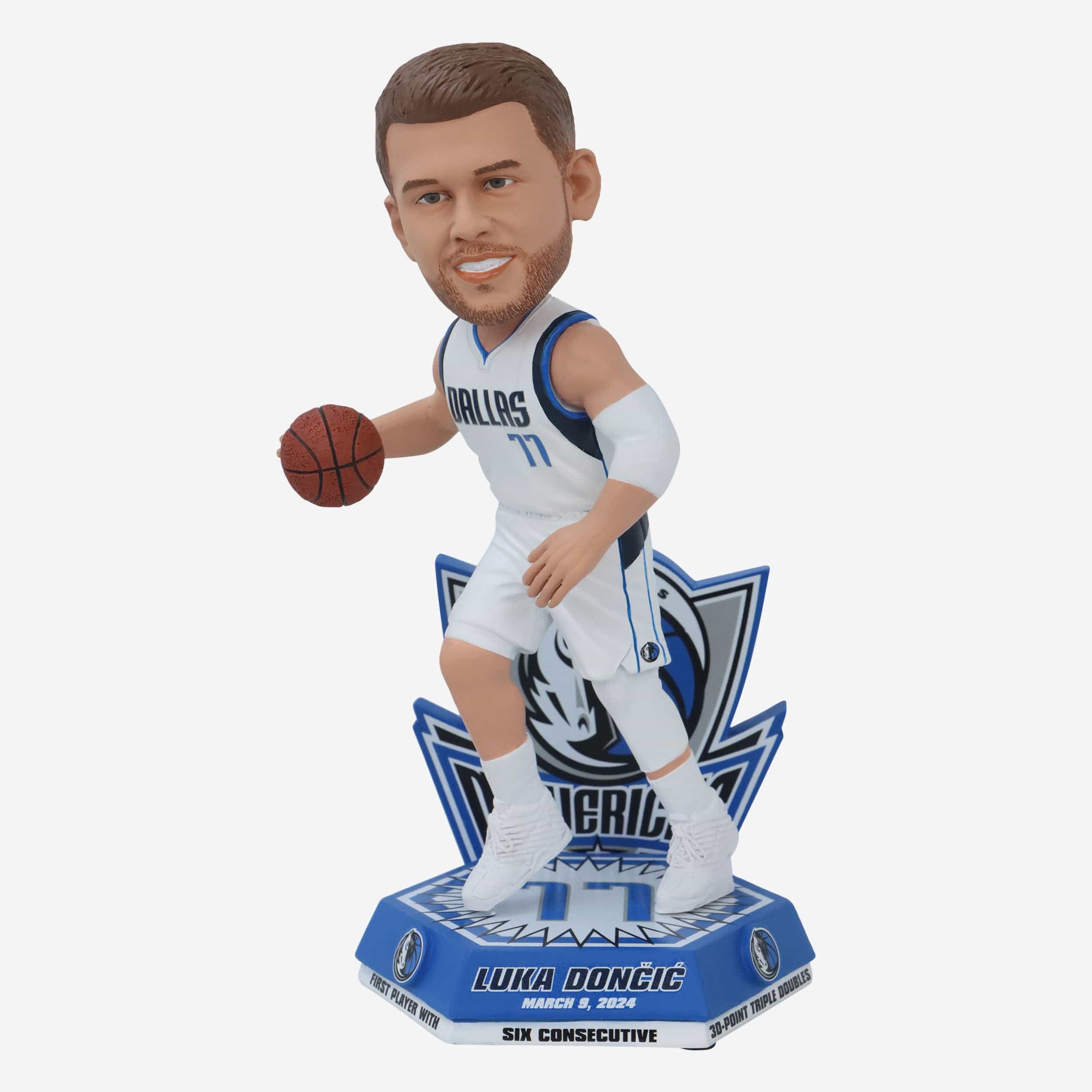 Luka Doncic Dallas Mavericks 30 Point Triple-Doubles Record Bobblehead FOCO, image size:2500x2500