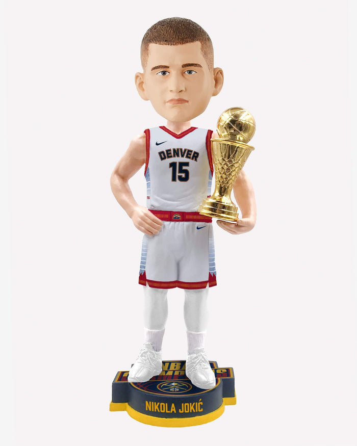 Nikola Jokic Denver Nuggets 2023 NBA Champions City Edition Uniform MVP Bobblehead FOCO - FOCO.com