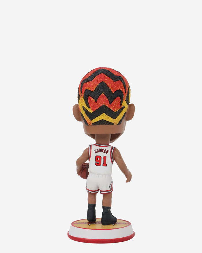 Dennis Rodman Chicago Bulls Court Stripe Mini Bighead Bobblehead FOCO - FOCO.com