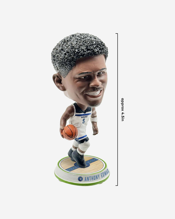 Anthony Edwards Minnesota Timberwolves Court Stripe Mini Bighead Bobblehead FOCO - FOCO.com