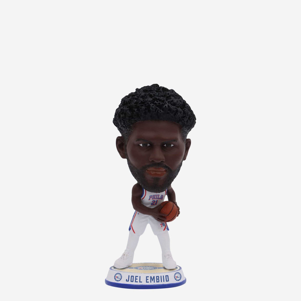 Joel Embiid Philadelphia 76ers Court Stripe Mini Bighead Bobblehead FOCO - FOCO.com
