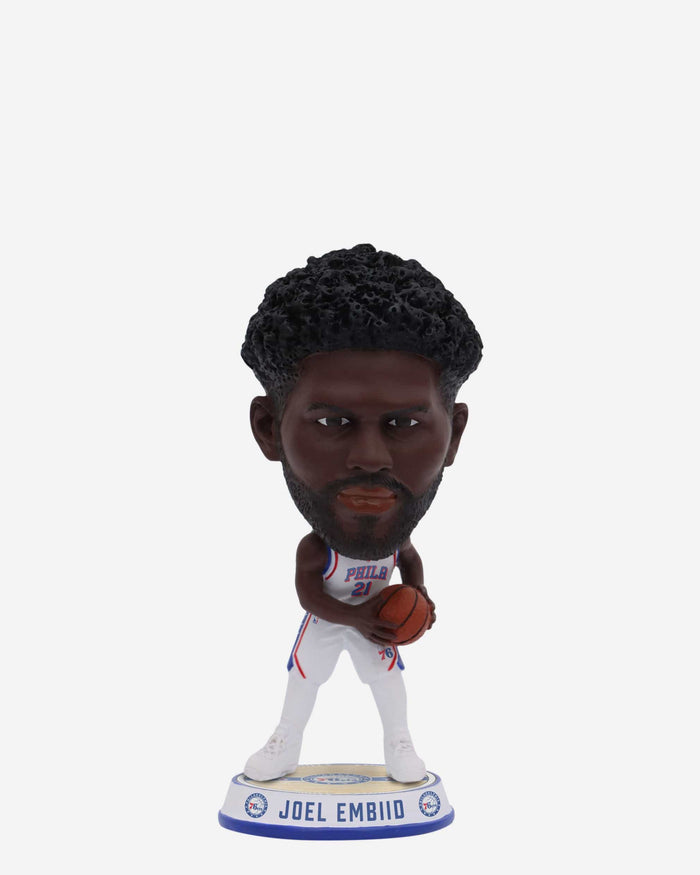Joel Embiid Philadelphia 76ers Court Stripe Mini Bighead Bobblehead FOCO - FOCO.com