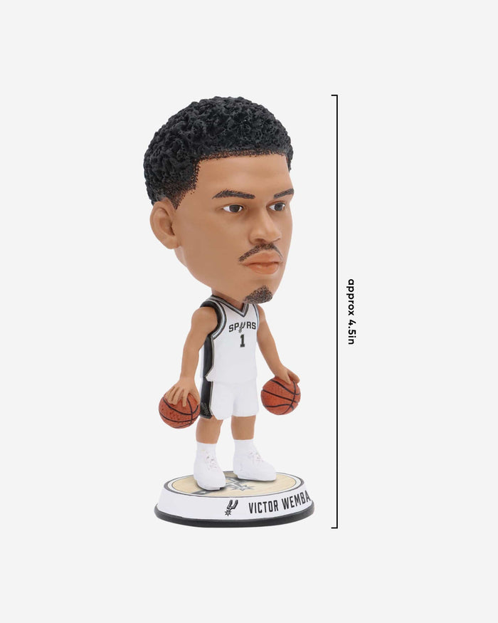 Victor Wembanyama San Antonio Spurs Court Stripe Mini Bighead Bobblehead FOCO - FOCO.com