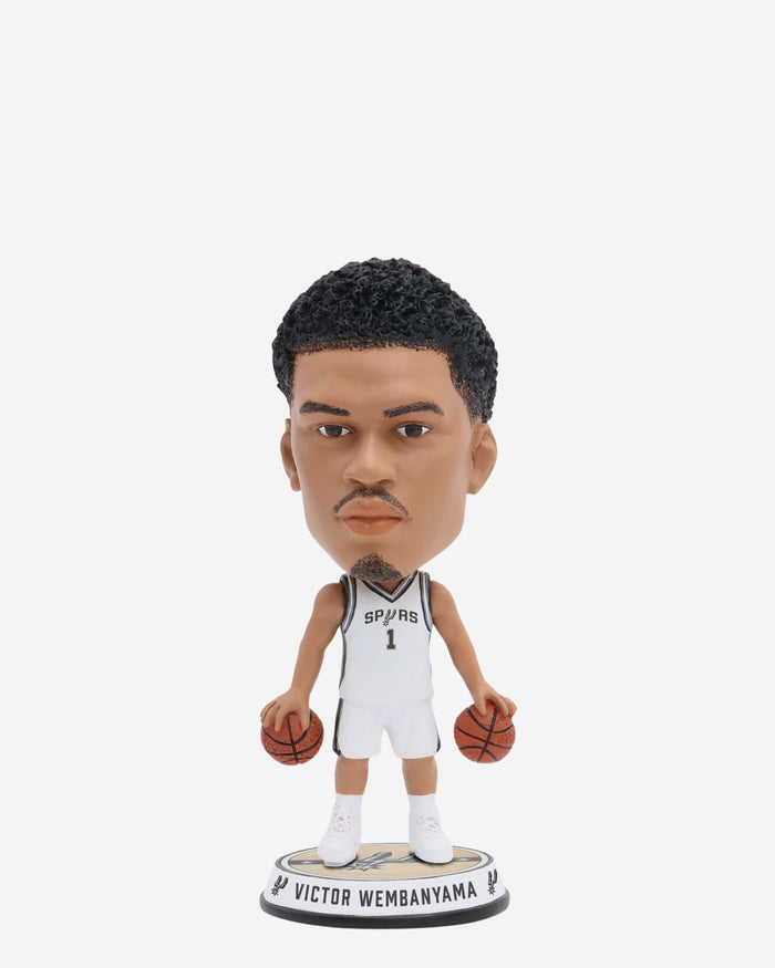 Victor Wembanyama San Antonio Spurs Court Stripe Mini Bighead Bobblehead FOCO - FOCO.com