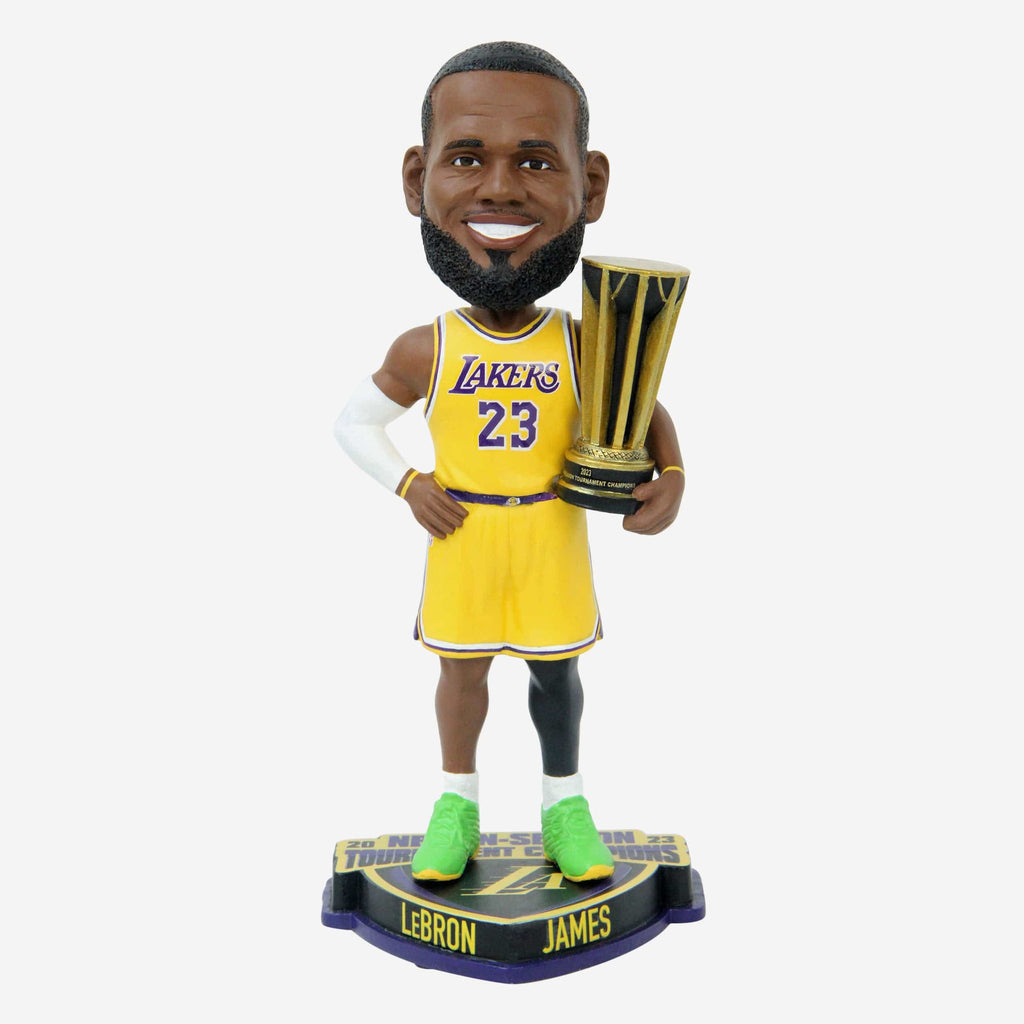 LeBron James Los Angeles Lakers 2023 In-Season Tournament Champion Bobblehead FOCO - FOCO.com
