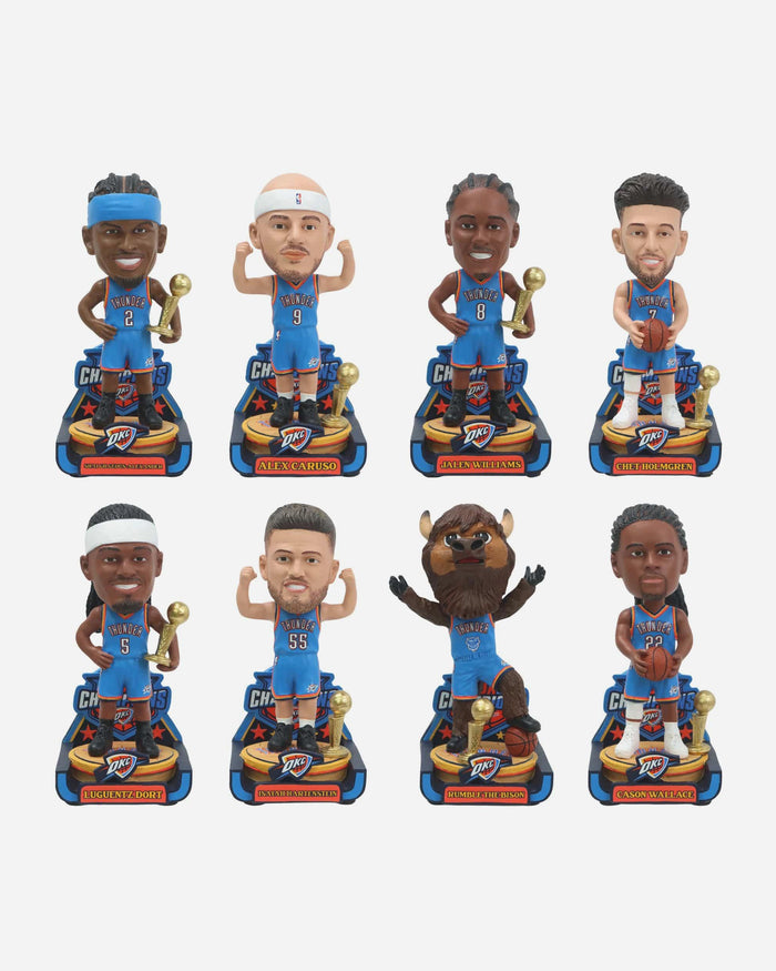 Oklahoma City Thunder 2025 NBA Champions Mini Bobblehead Boxed Set FOCO - FOCO.com