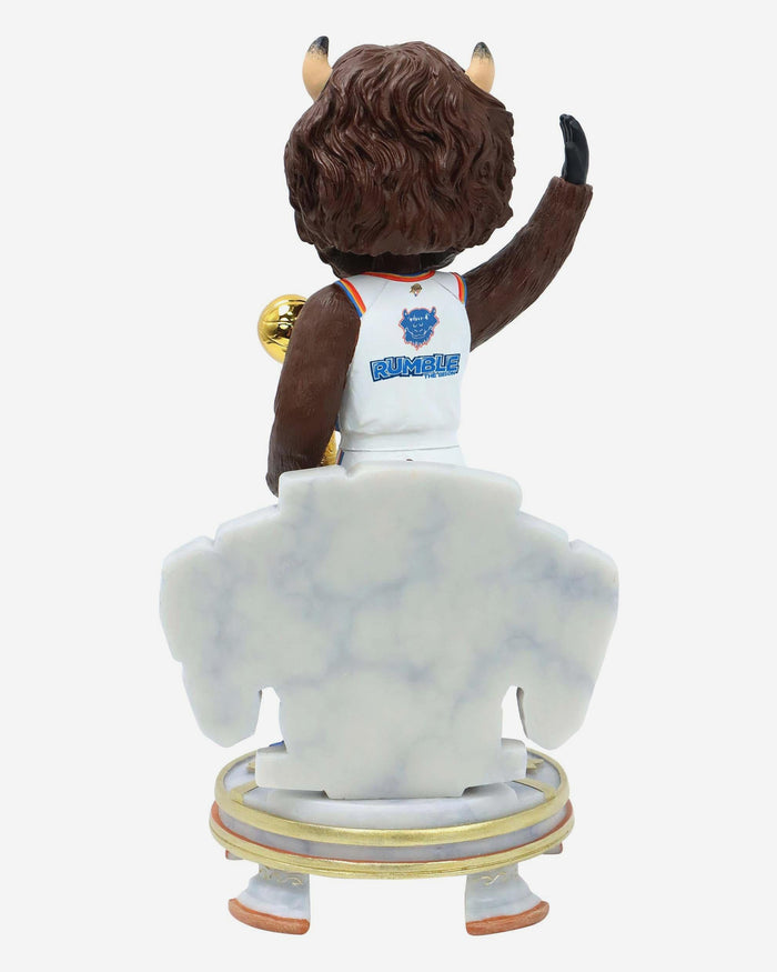 Rumble The Bison Oklahoma City Thunder 2025 NBA Champions Celebration Mascot Bobblehead FOCO - FOCO.com