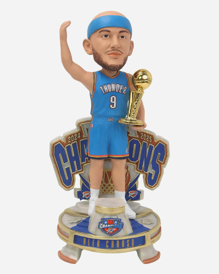 Alex Caruso Oklahoma City Thunder 2025 NBA Champions Celebration Bobblehead FOCO - FOCO.com