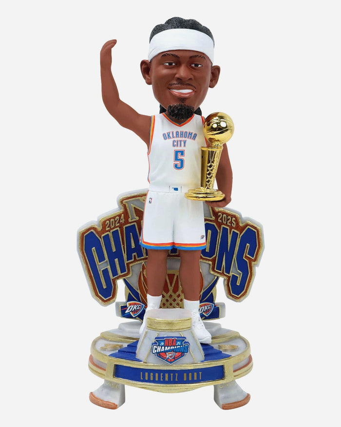 Luguentz Dort Oklahoma City Thunder 2025 NBA Champions Celebration Bobblehead FOCO - FOCO.com
