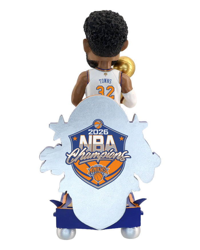 Karl-Anthony Towns New York Knicks 2026 NBA Champions Celebration Bobblehead FOCO - FOCO.com
