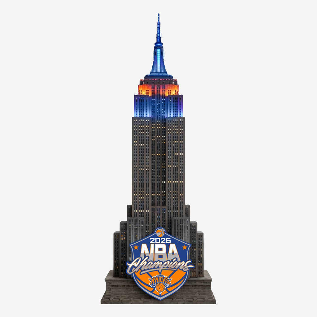 New York Knicks 2026 NBA Champions Light Up Empire State Building Bobble FOCO - FOCO.com