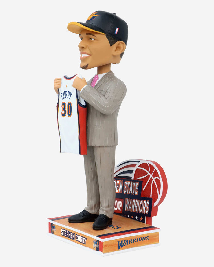 Steph Curry Golden State Warriors 2009 Draft Pick Bobblehead FOCO - FOCO.com