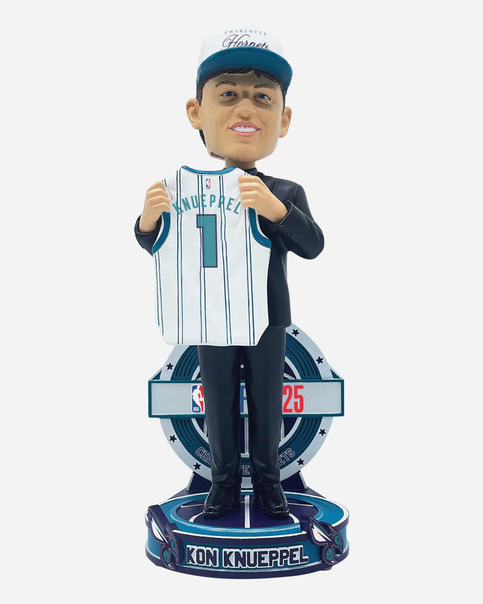 Kon Knueppel Charlotte Hornets 2025 NBA Draft Pick #4 Bobblehead FOCO - FOCO.com