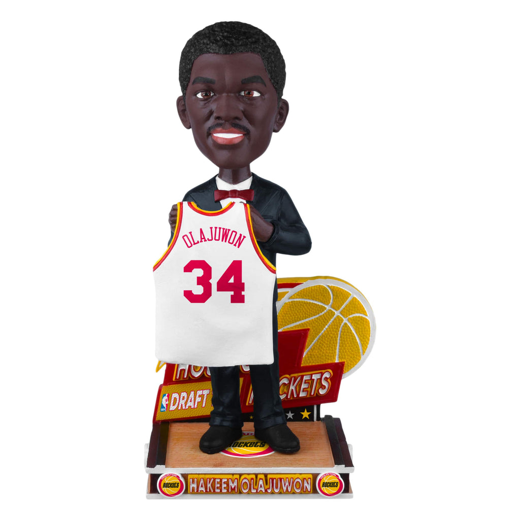 Hakeem Olajuwon Houston Rockets 1984 Draft Pick Bobblehead