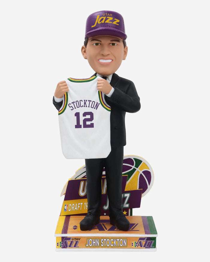 John Stockton Utah Jazz 1984 Draft Pick Bobblehead FOCO - FOCO.com