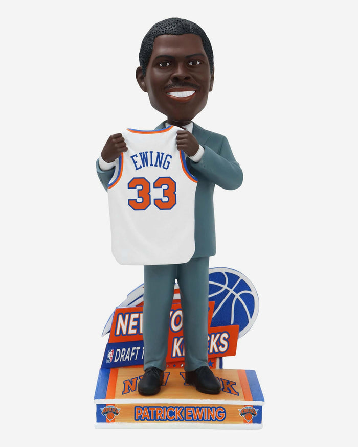 Patrick Ewing New York Knicks 1985 NBA Draft Pick Bobblehead FOCO - FOCO.com