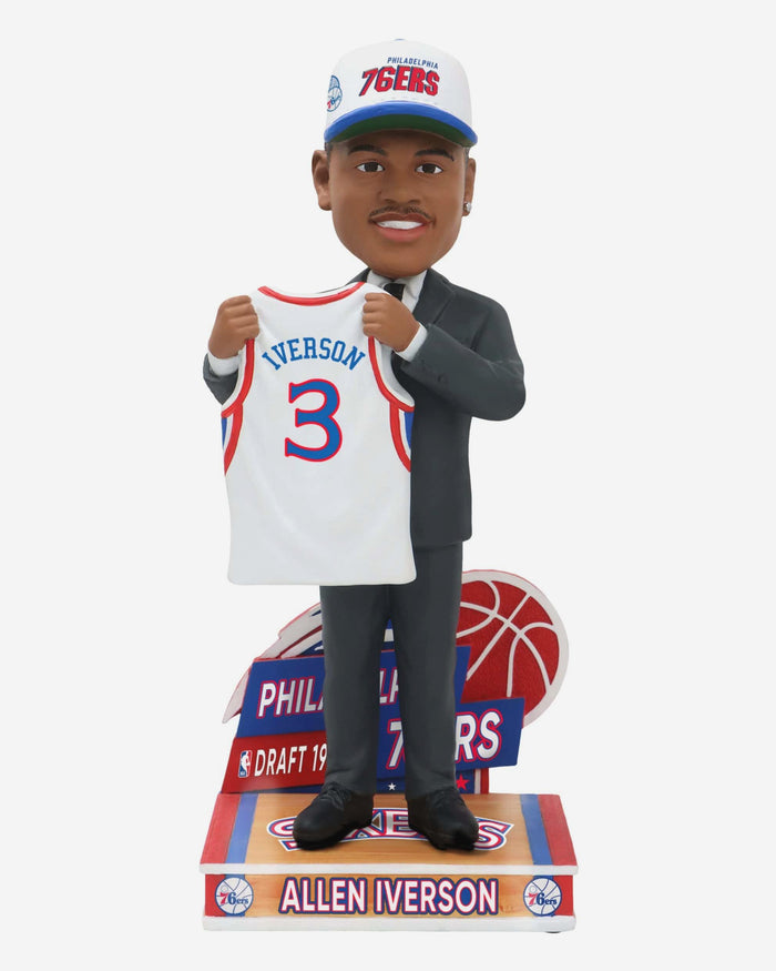 Allen Iverson Philadelphia 76ers 1996 Draft Pick Bobblehead FOCO - FOCO.com