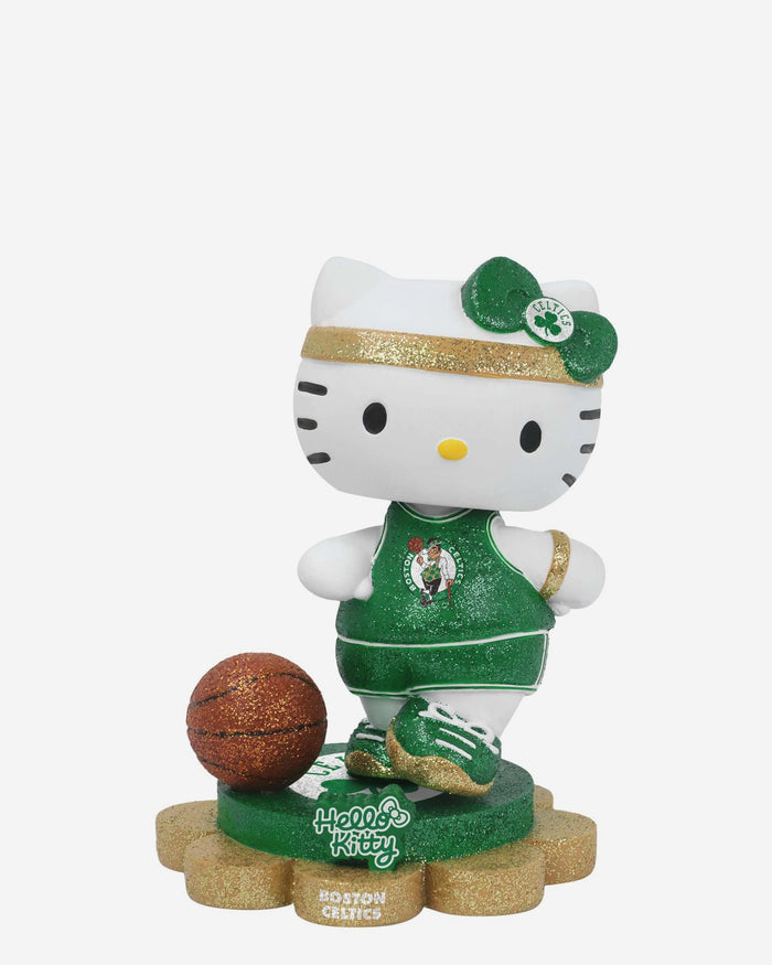 Boston Celtics Hello Kitty® Glitter Mini Bobblehead FOCO - FOCO.com